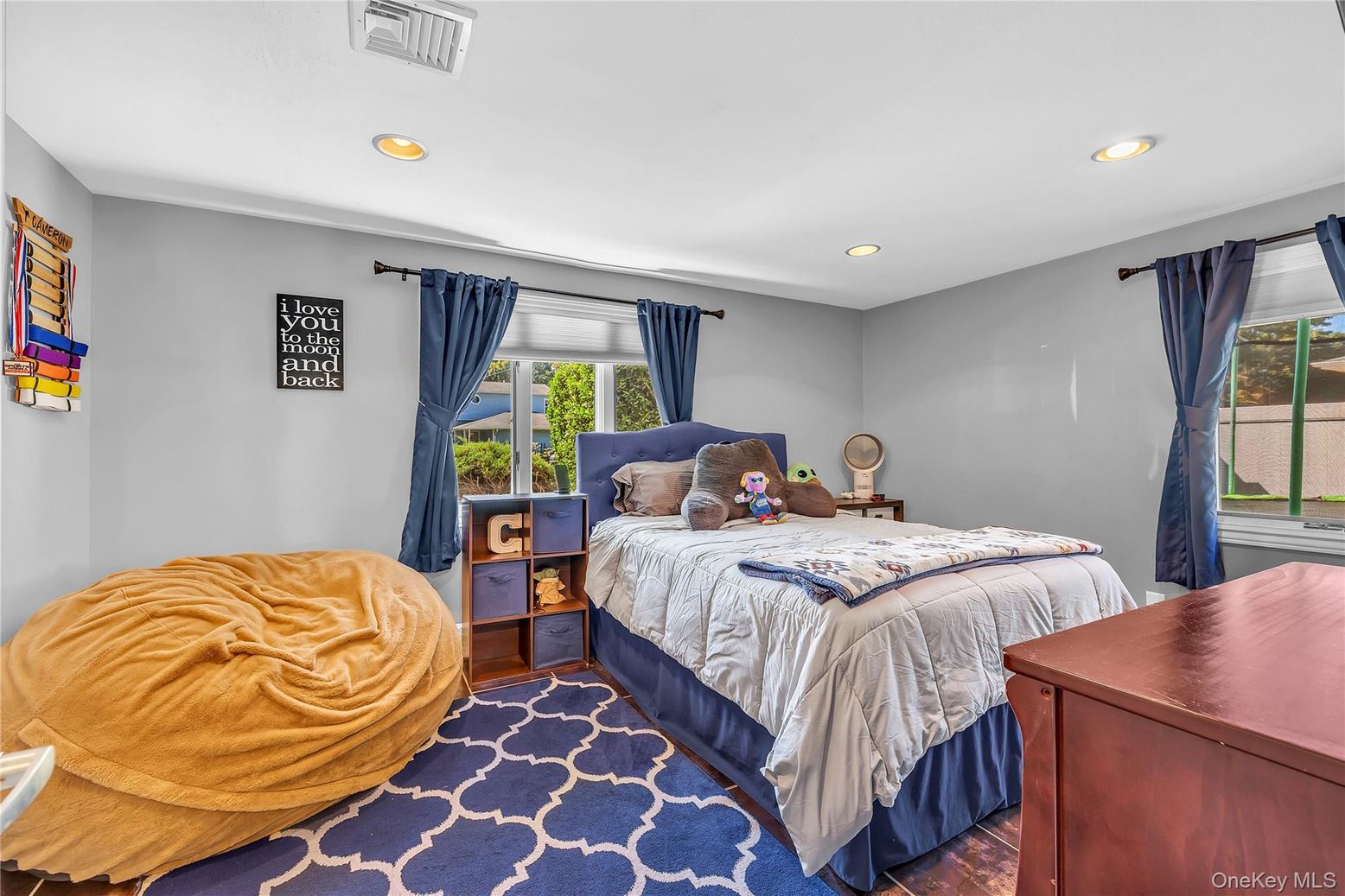 Bedroom, Interior, Recessed Lighting