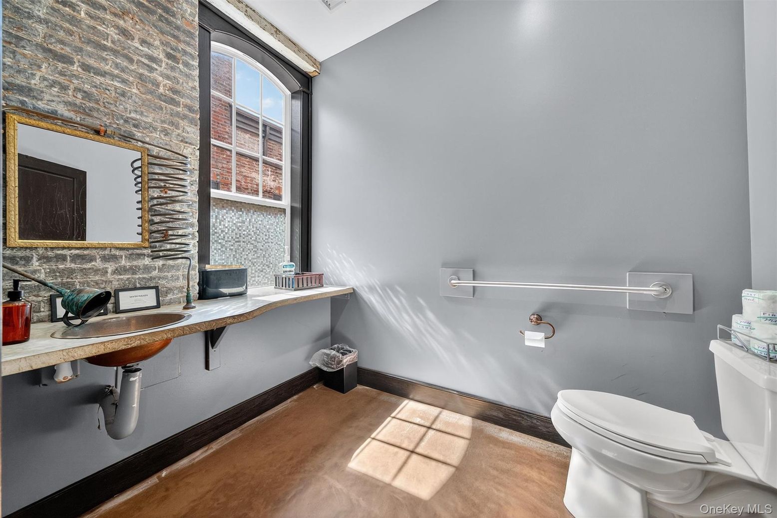 Bathroom, Home Office, Interior, Wood Texture Flooring