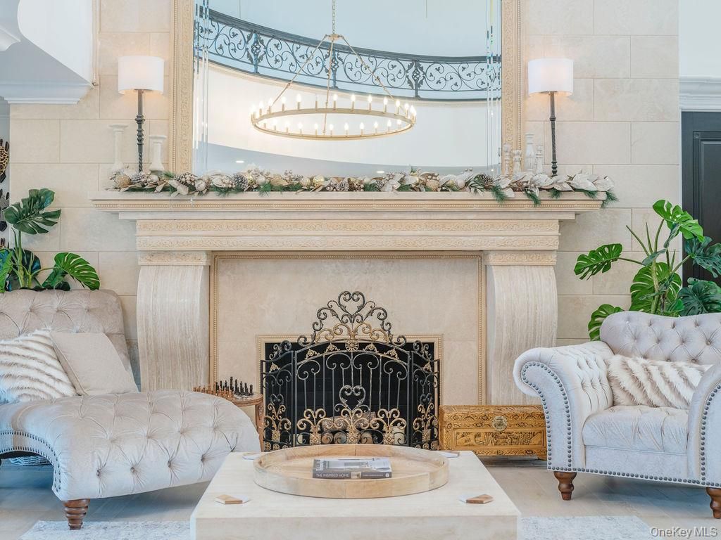 Fireplace, Interior, Pendant Lights