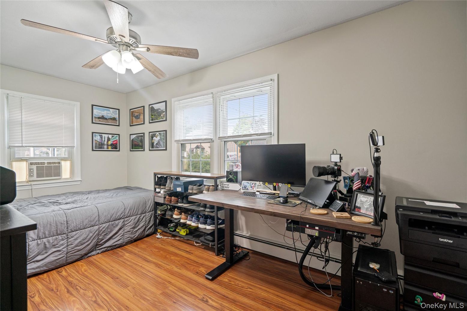 Home Office, Interior, Wood Texture Flooring