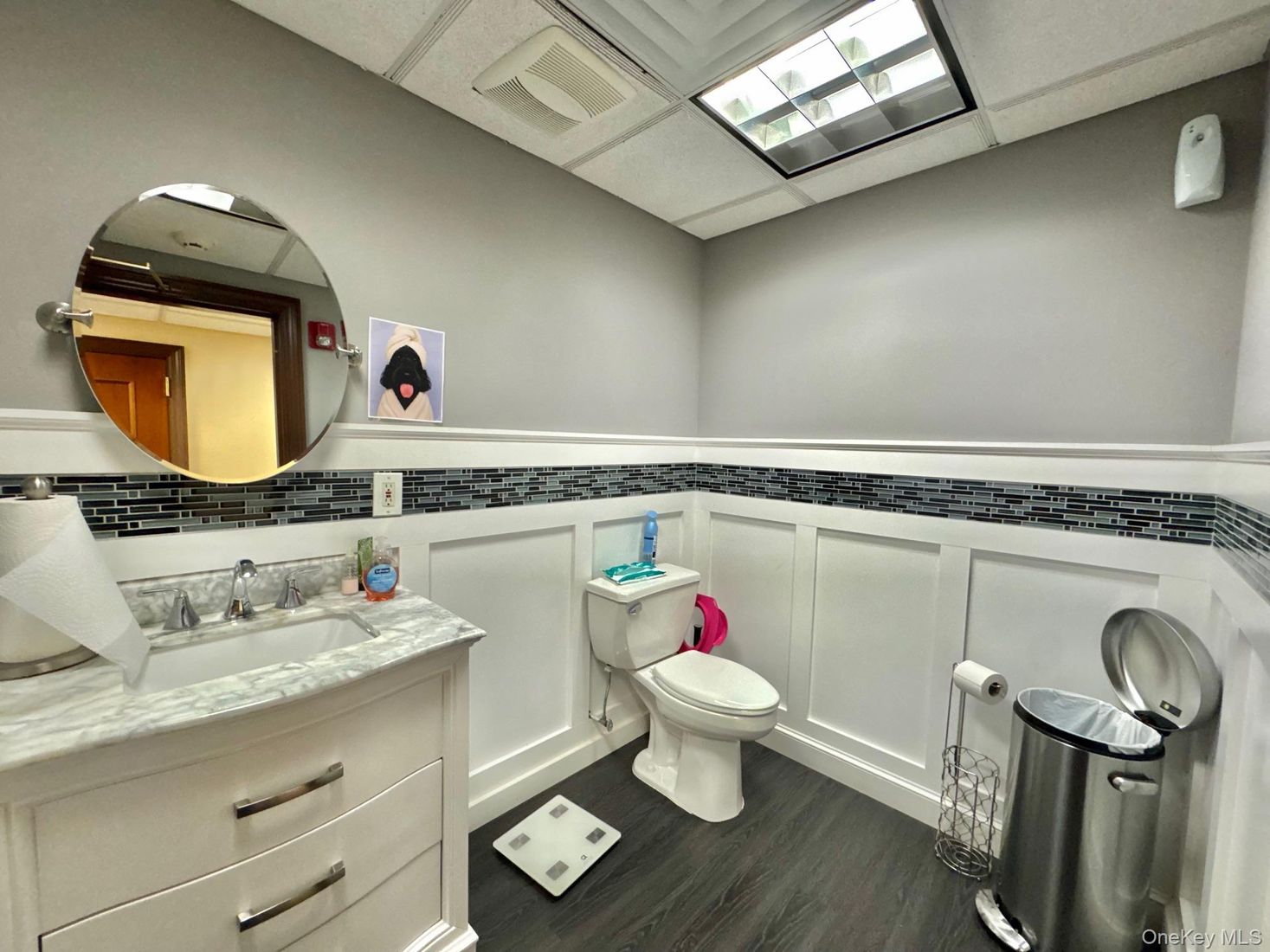 Bathroom, Interior, Wood Texture Flooring