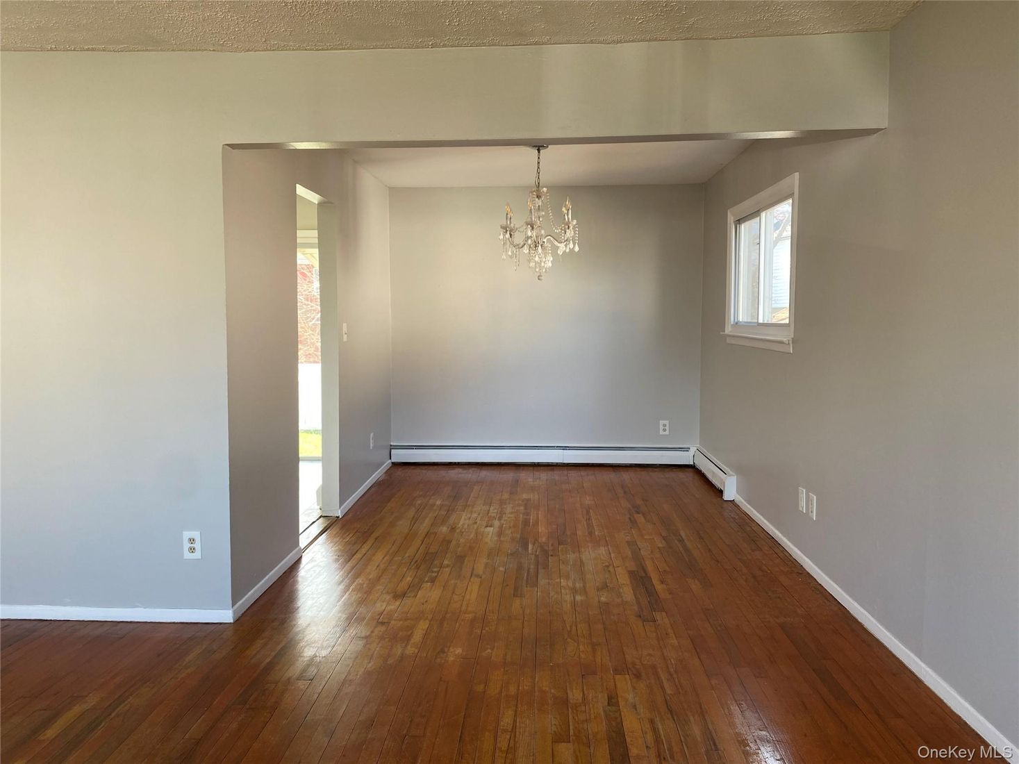 Chandelier, Empty room, Interior, Wood Texture Flooring