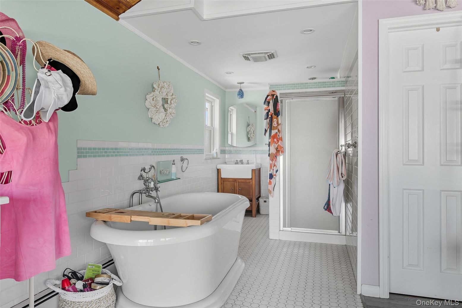 Bathroom, Free Standing Baths, Interior, Recessed Lighting