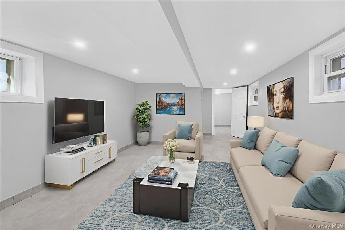 Interior, Living room, Recessed Lighting