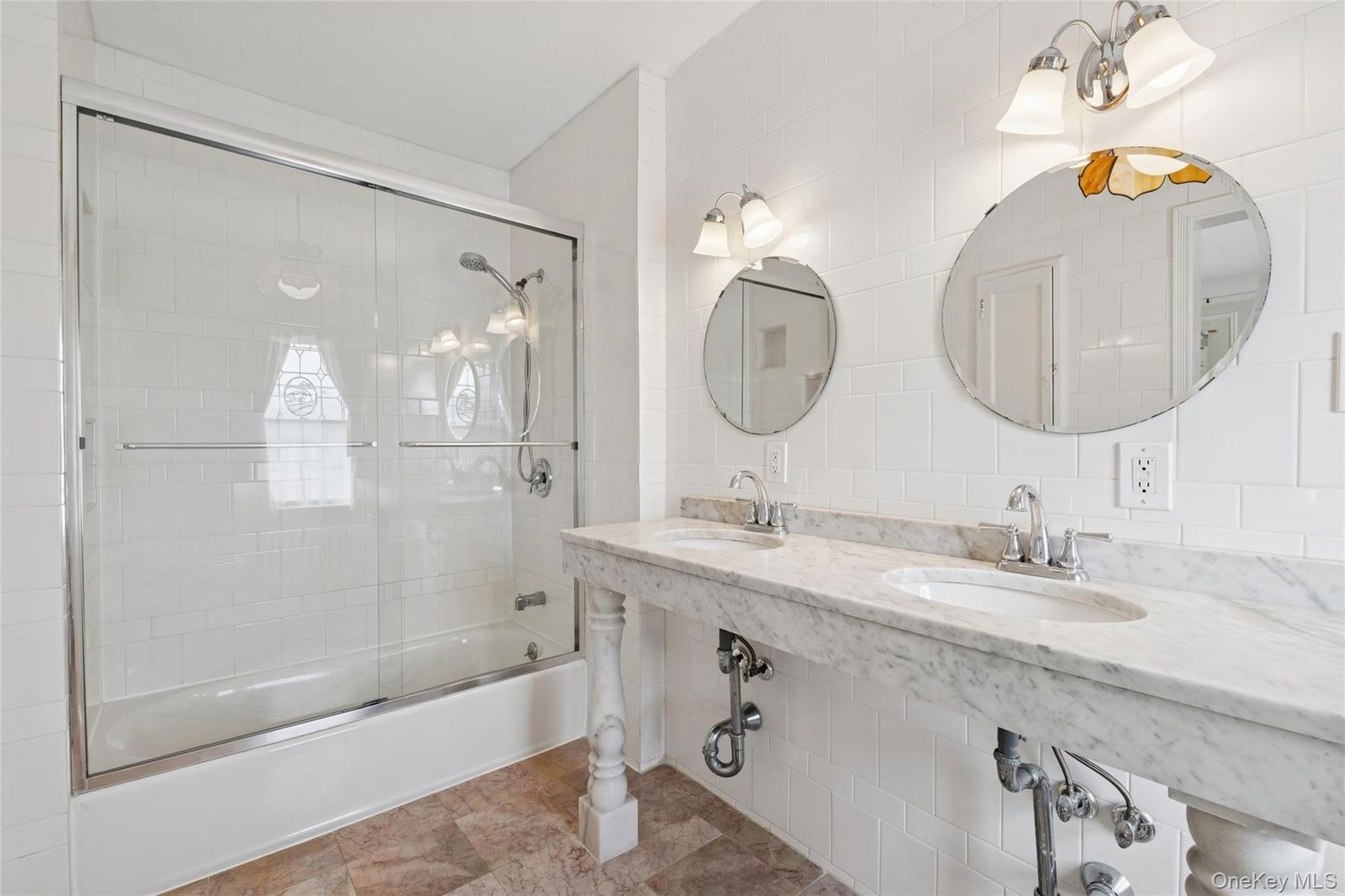 Bathroom, Dual Sink Vanities, Glass Shower, Interior