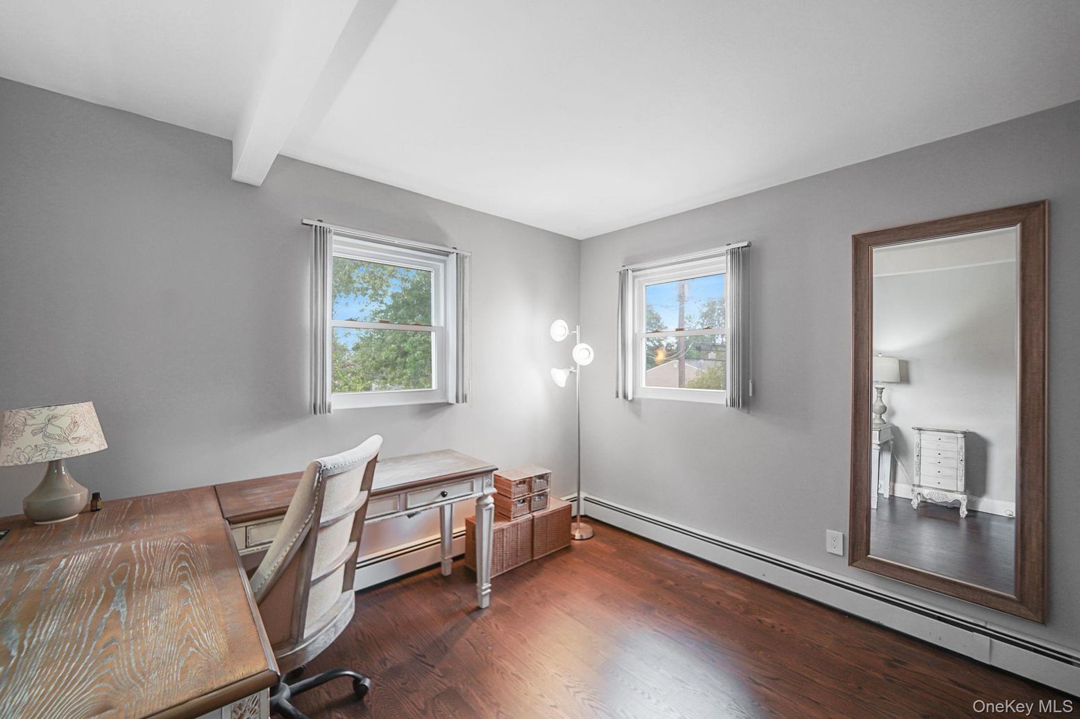 Home Office, Interior, Wood Texture Flooring