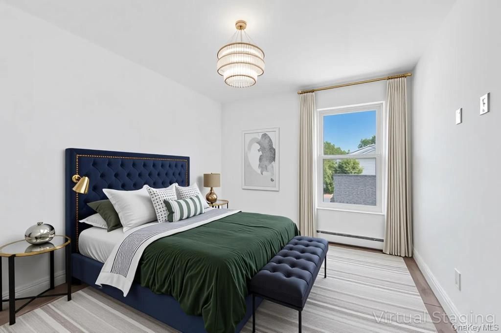 Bedroom, Chandelier, Interior, Wood Texture Flooring