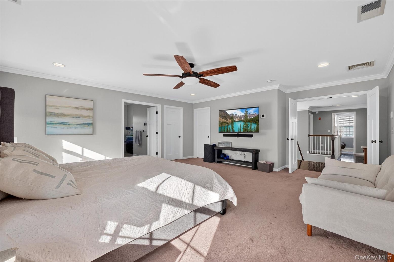 Bedroom, Interior, Recessed Lighting