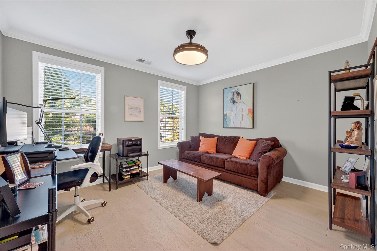 Home Office, Interior, Wood Texture Flooring