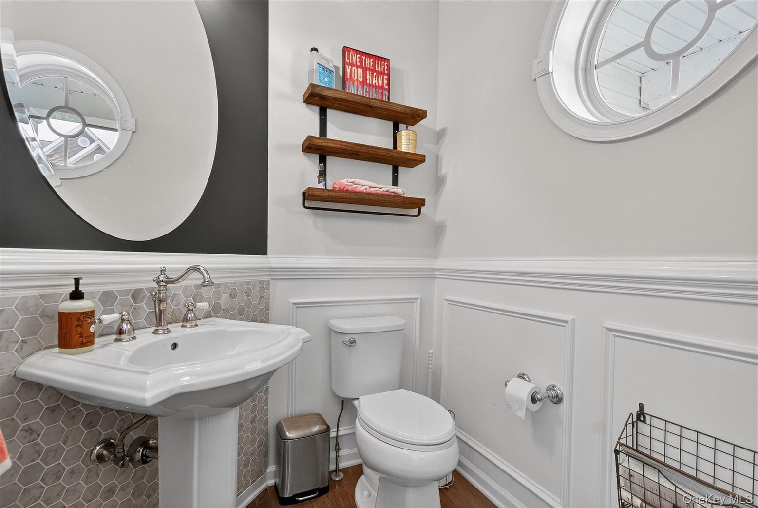 Bathroom, Interior, Wood Texture Flooring