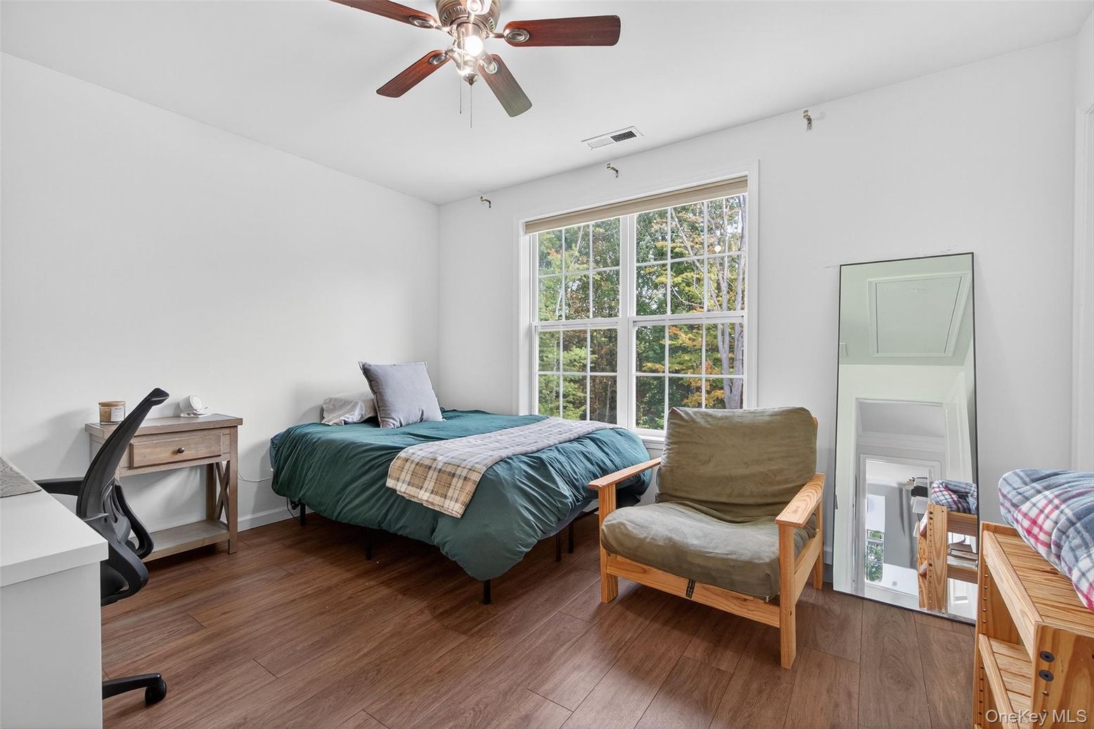 Bedroom, Interior, Wood Texture Flooring