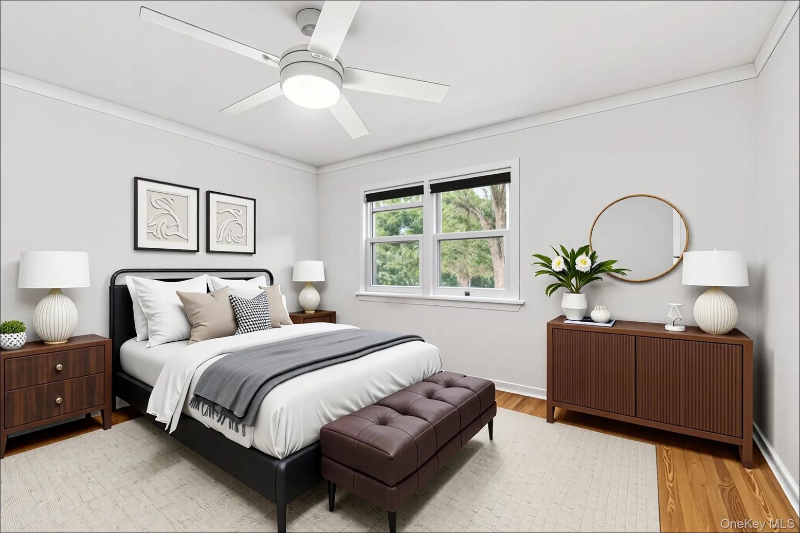 Bedroom, Interior, Wood Texture Flooring