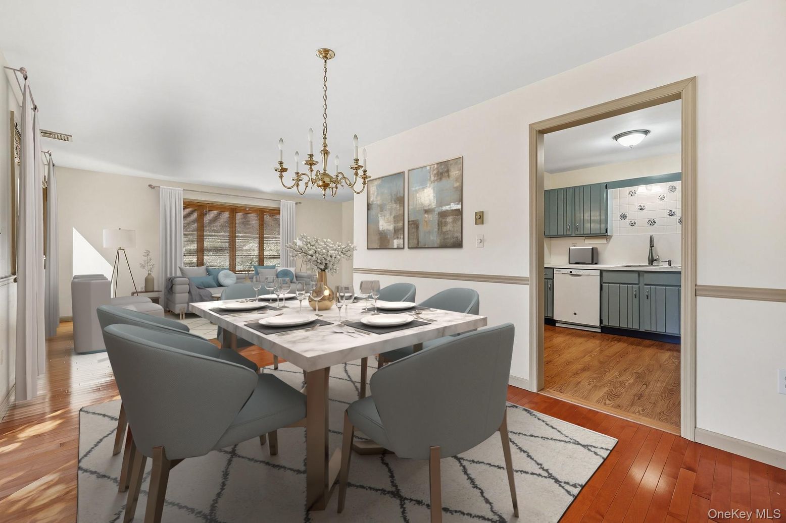Chandelier, Dining room, Interior, Kitchen, Pendant Lights, Wood Texture Flooring