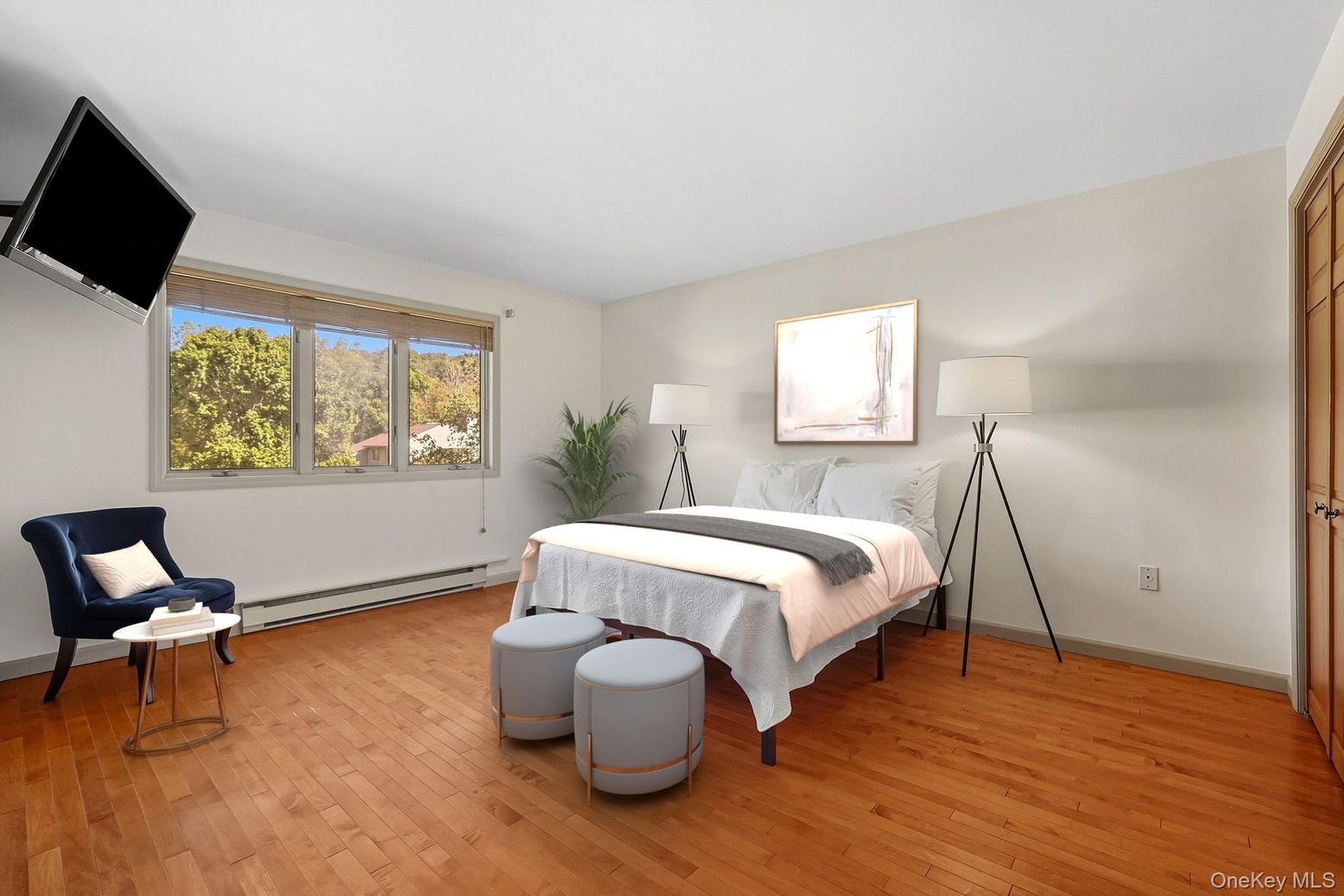 Bedroom, Interior, Wood Texture Flooring