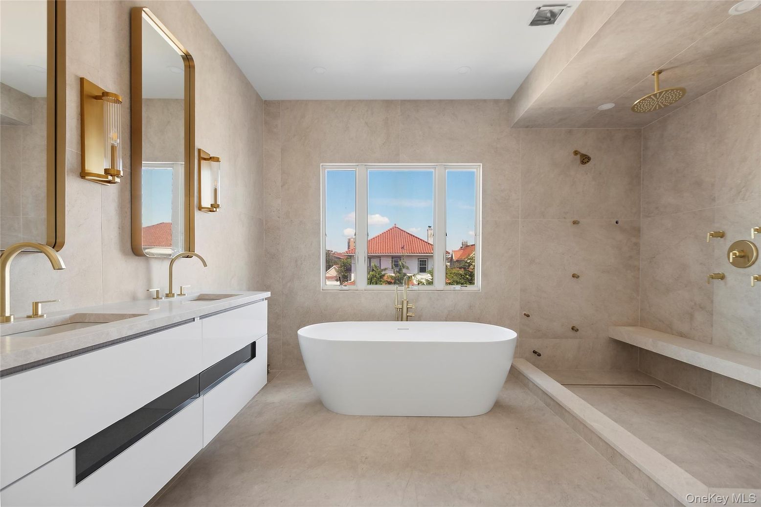 Bathroom, Dual Sink Vanities, Free Standing Baths, Interior