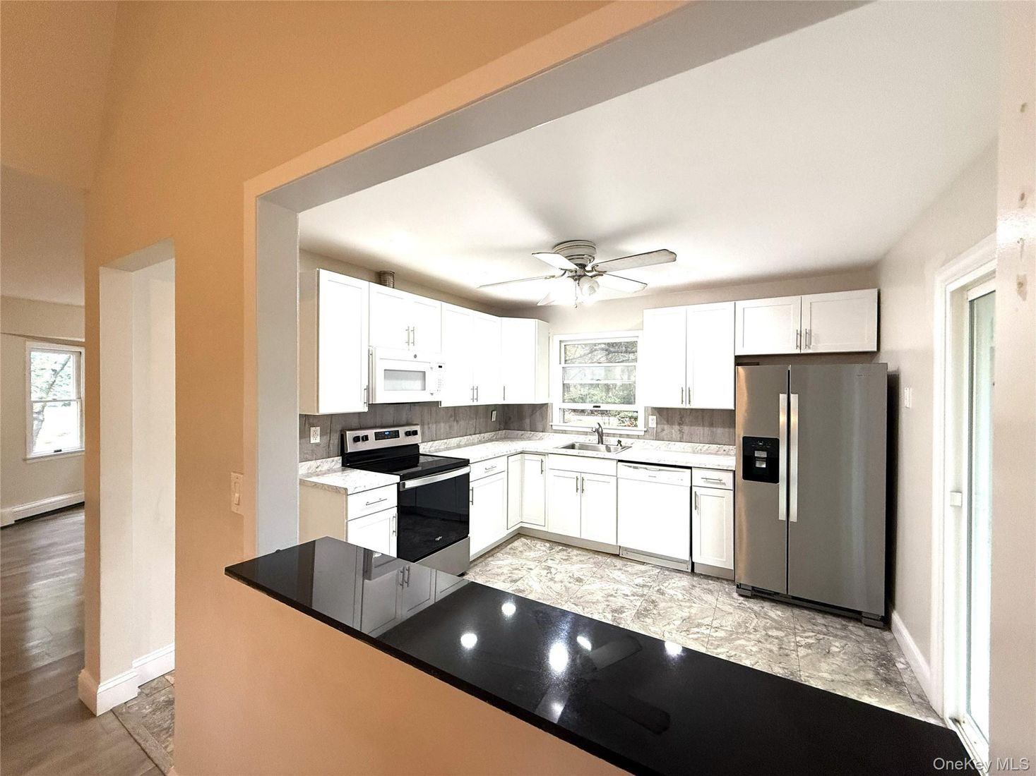 Interior, Kitchen, Wood Texture Flooring