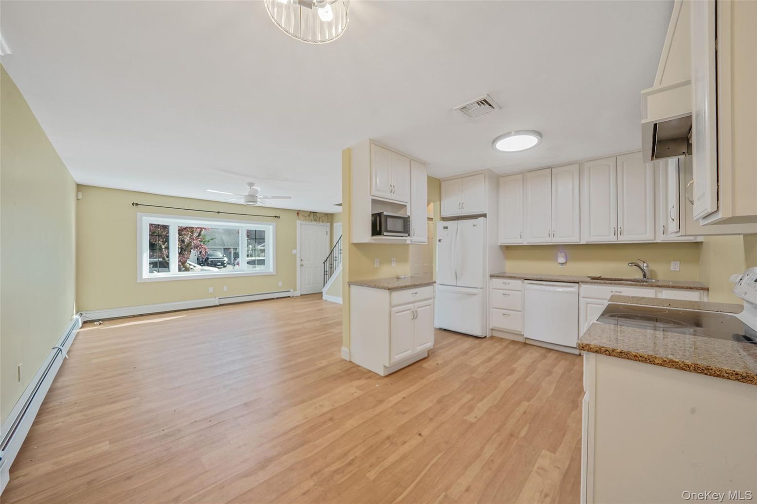 Interior, Kitchen, Wood Texture Flooring