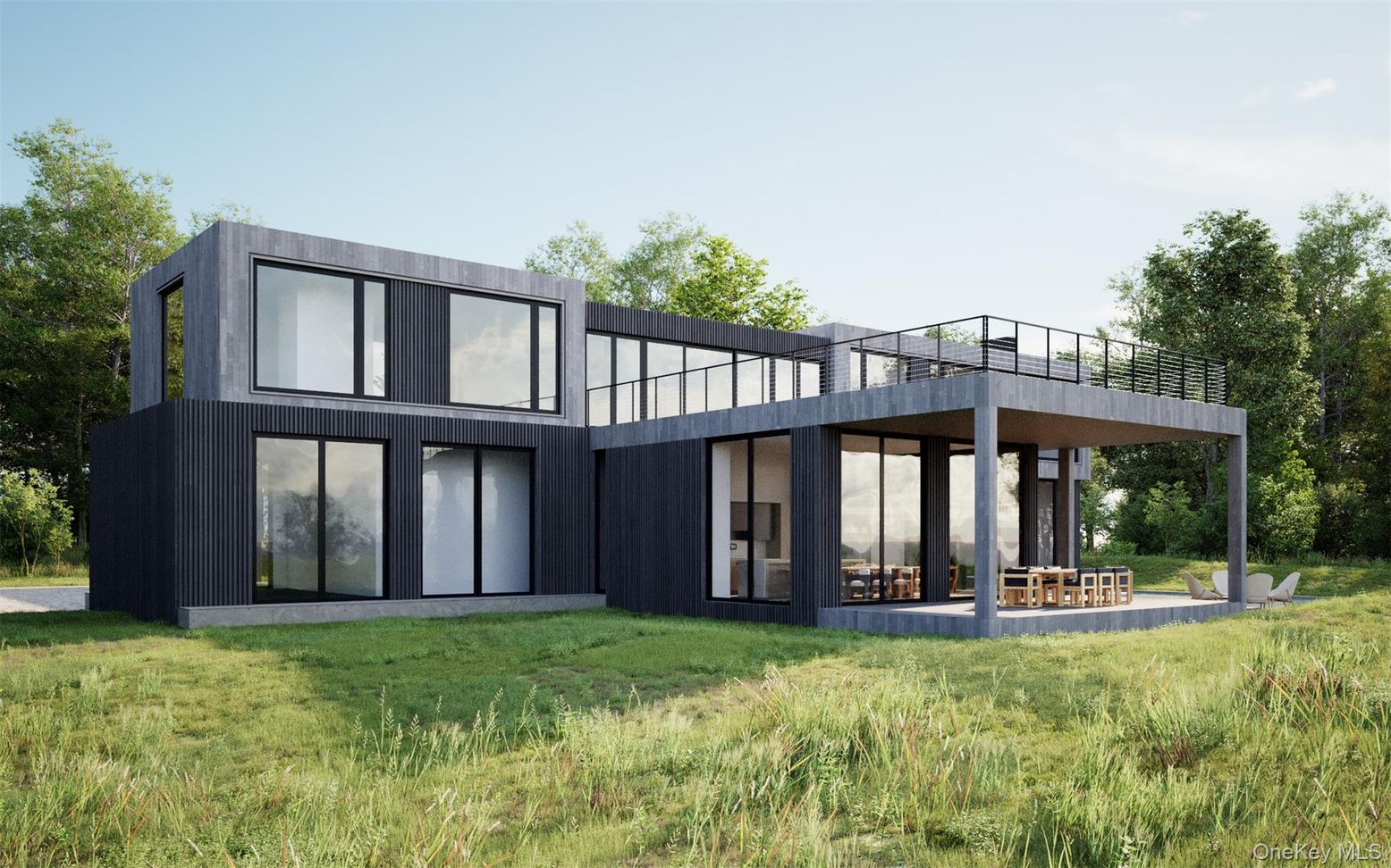 Backyard, Exterior, Facade, Modern