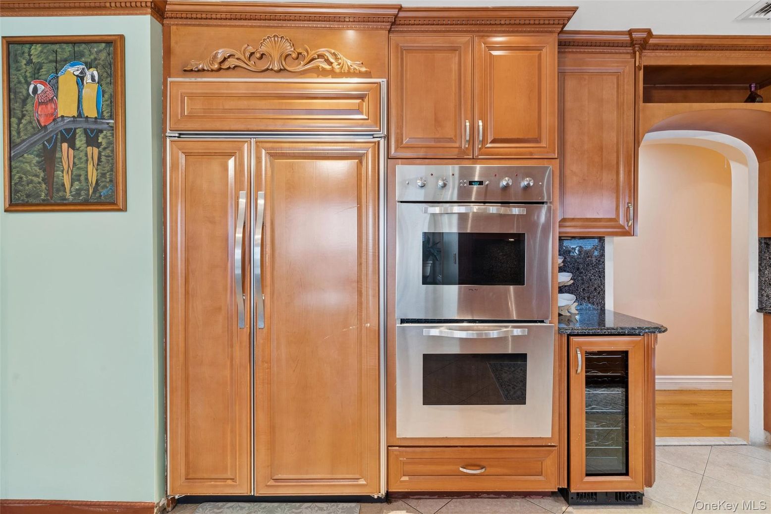 Interior, Kitchen, Wood Texture Flooring