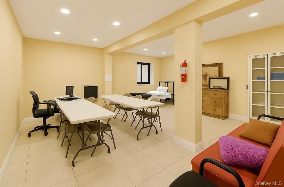 Home Office, Interior, Recessed Lighting