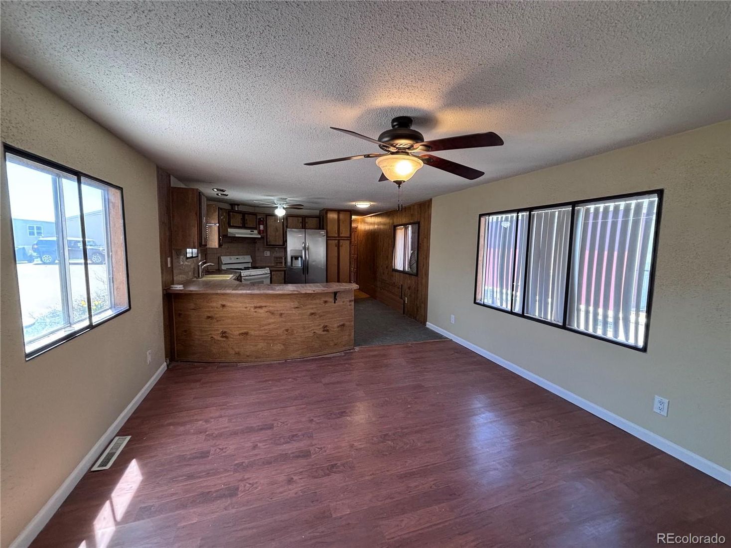 Interior, Kitchen, Wood Texture Flooring