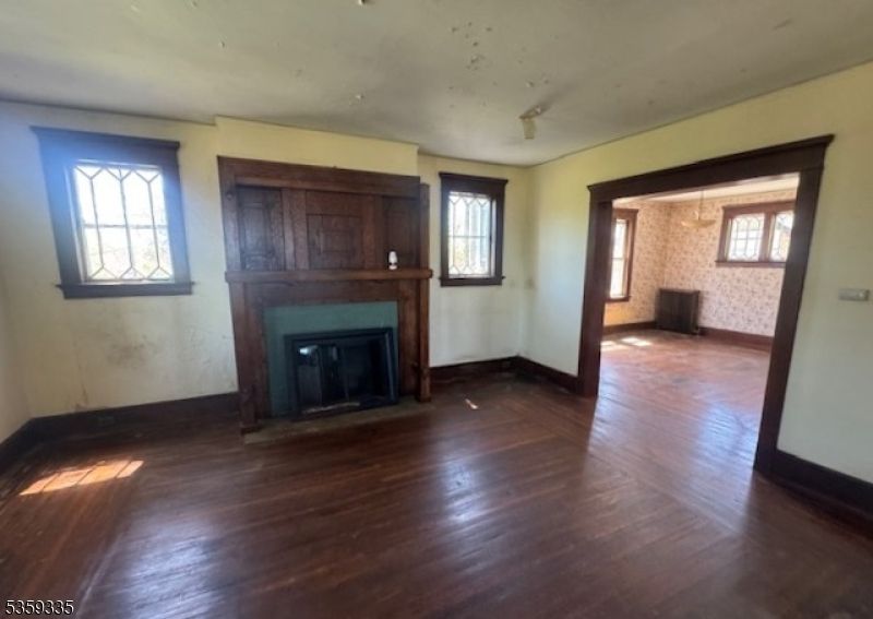 Empty room, Fireplace, Interior, Wood Texture Flooring