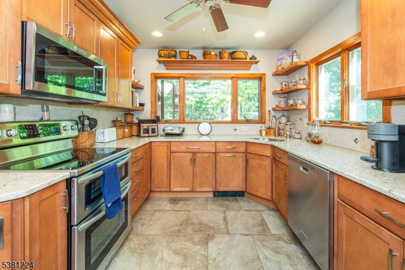 Interior, Kitchen, Recessed Lighting, Stainless Steel Appliances