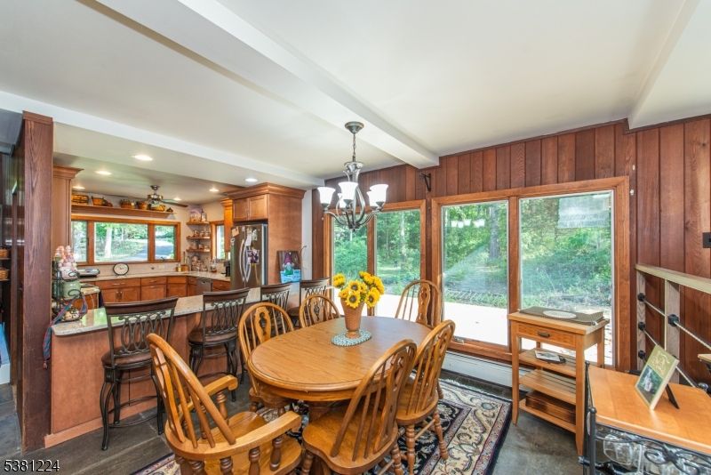 Chandelier, Dining room, Interior, Kitchen, Recessed Lighting
