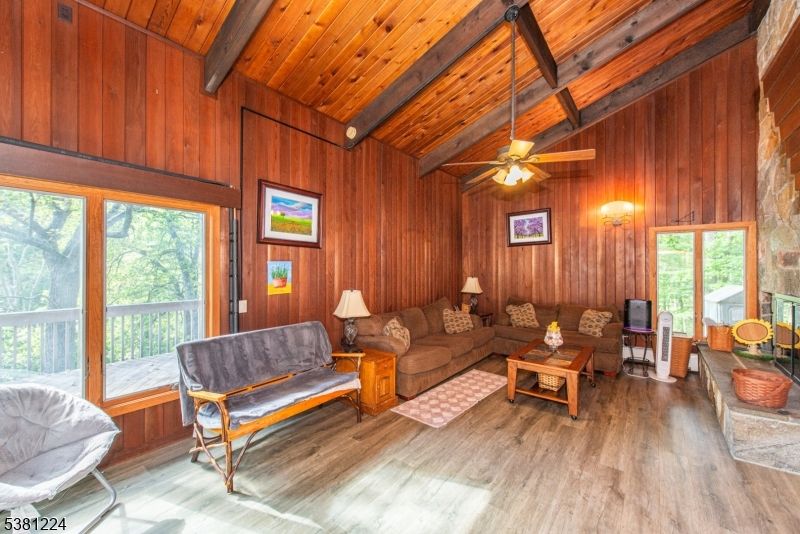 Interior, Living room, Wooden Beams, Wooden Ceilings, Wood Texture Flooring, Wooden Walls