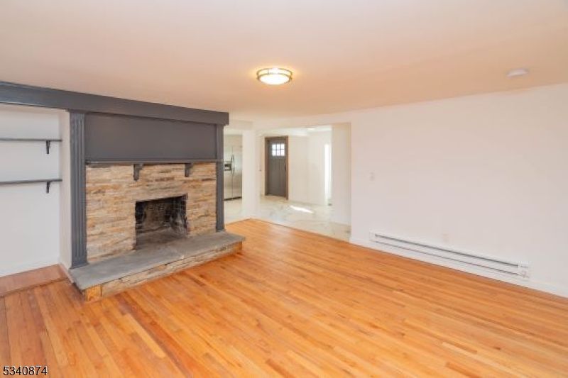 Empty room, Fireplace, Interior, Wood Texture Flooring