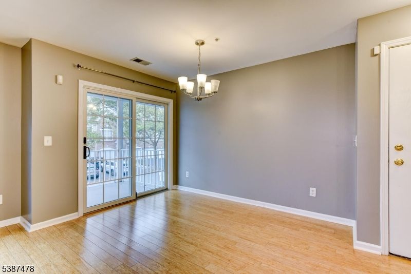 Empty room, Interior, Pendant Lights, Wood Texture Flooring