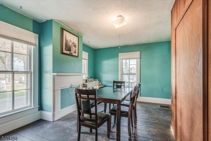 Dining room, Interior, Wood Texture Flooring
