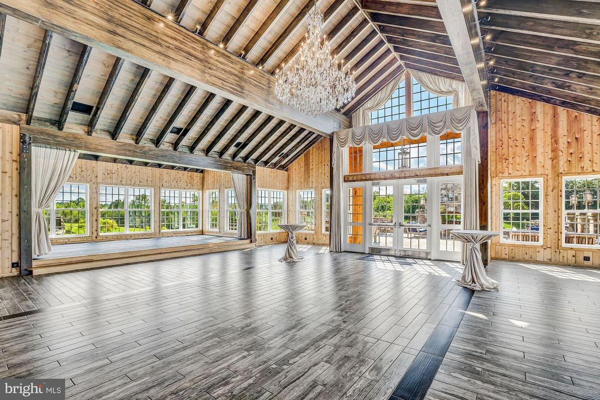 Chandelier, Empty room, Interior, Wooden Beams, Wooden Ceilings, Wood Texture Flooring, Wooden Walls