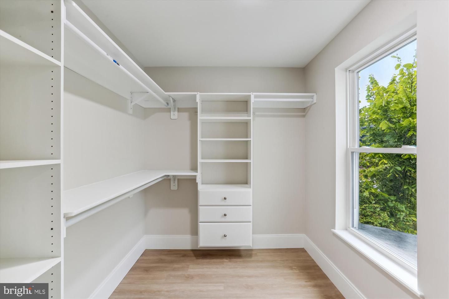 Interior, Walk-in Closets, Wood Texture Flooring