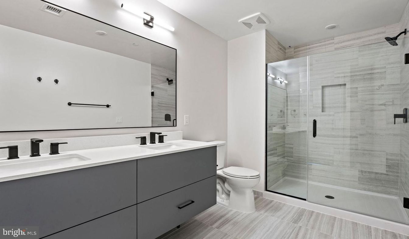 Bathroom, Dual Sink Vanities, Glass Shower, Interior