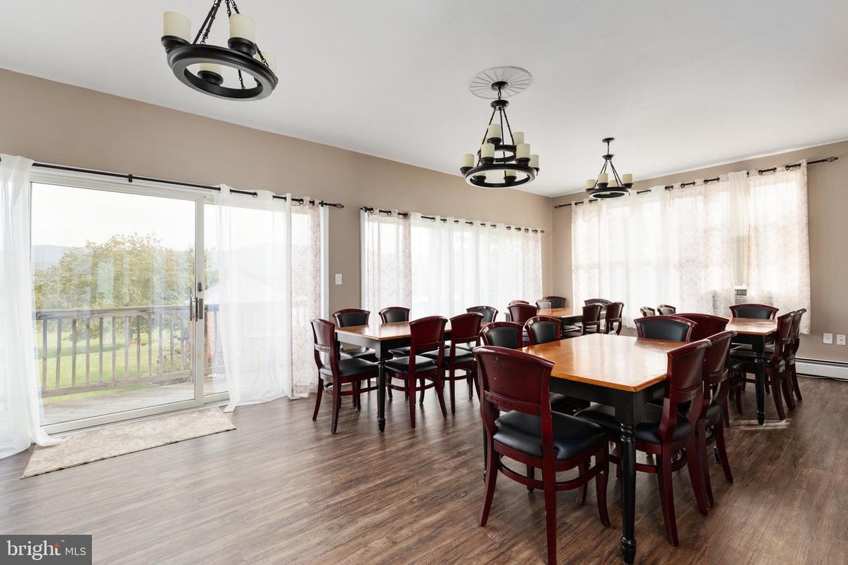 Dining room, Interior, Wood Texture Flooring