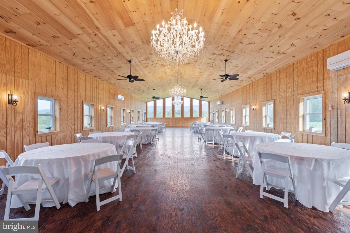 Chandelier, Dining room, Interior, Wooden Ceilings, Wood Texture Flooring, Wooden Walls