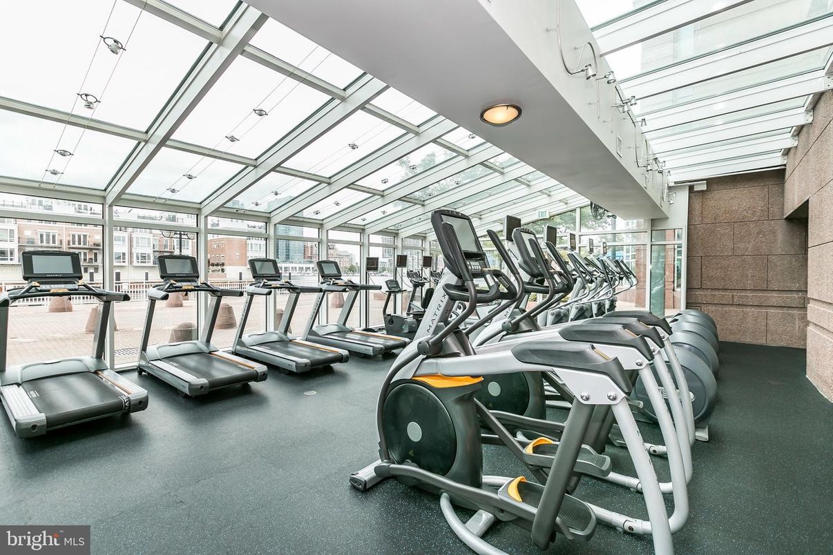 Fitness Equipment, Glass Ceilings, Gym, Interior