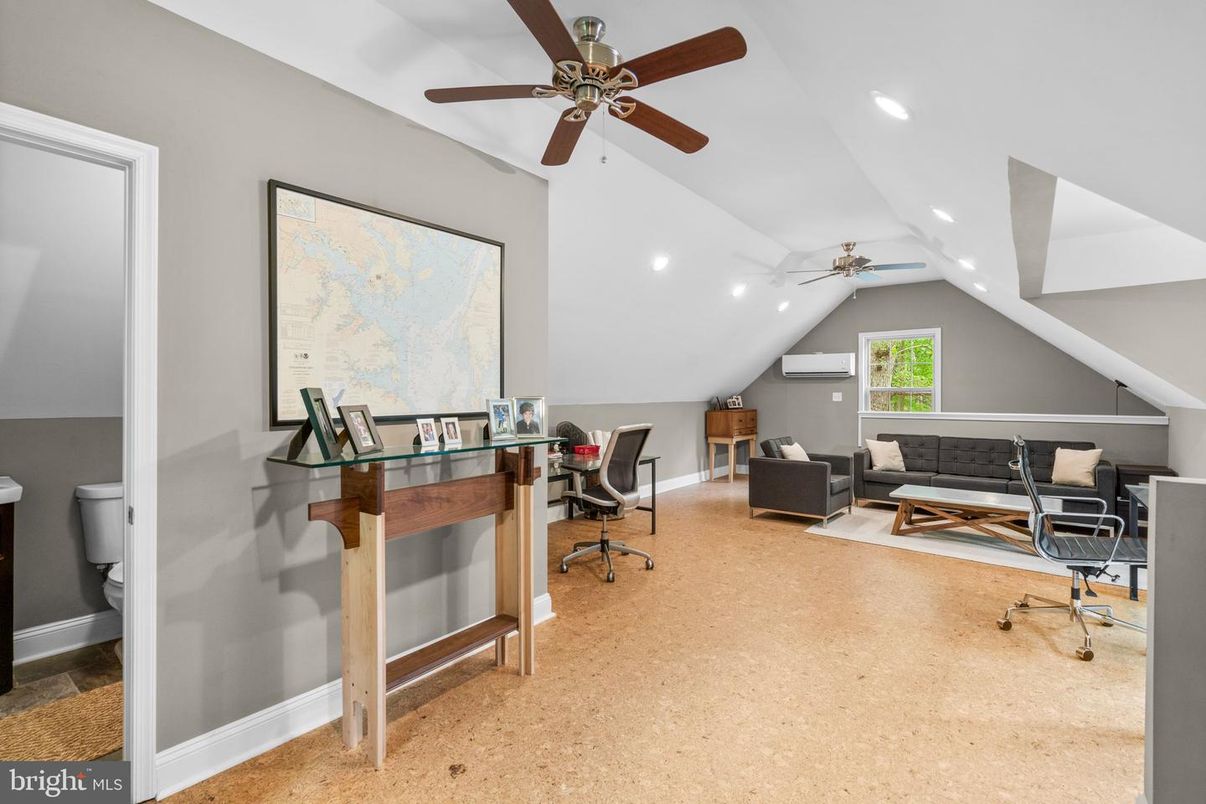 Home Office, Interior, Recessed Lighting