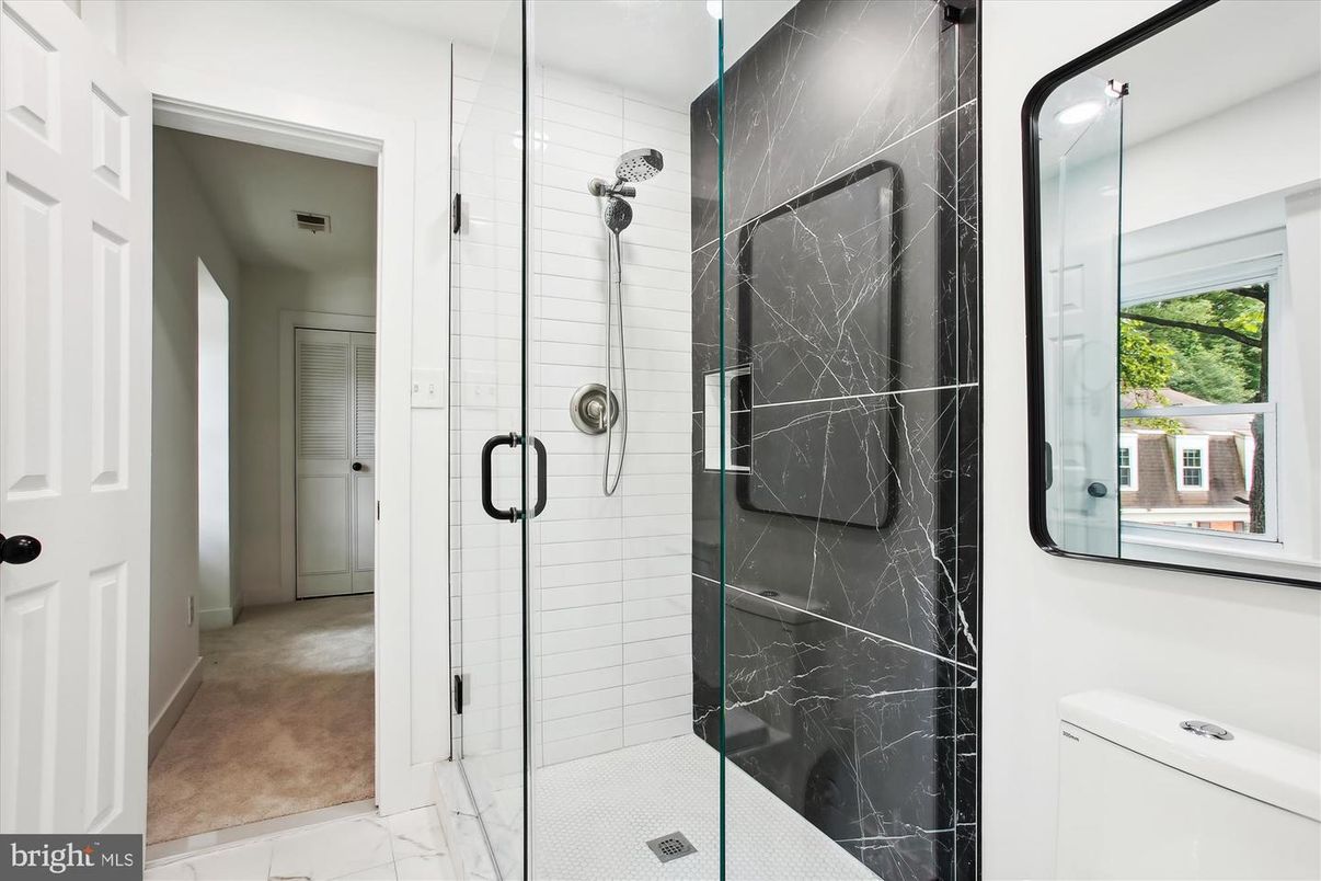 Bathroom, Glass Shower, Interior, Marble, Marble Walls