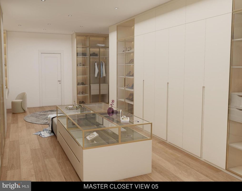 Interior, Recessed Lighting, Walk-in Closets, Wood Texture Flooring