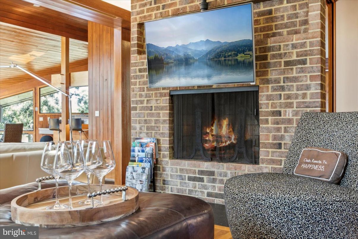 Fireplace, Interior, Stone Walls