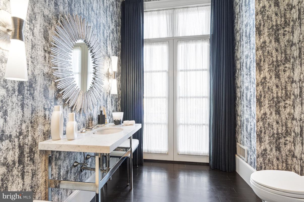 Bathroom, Interior, Wood Texture Flooring