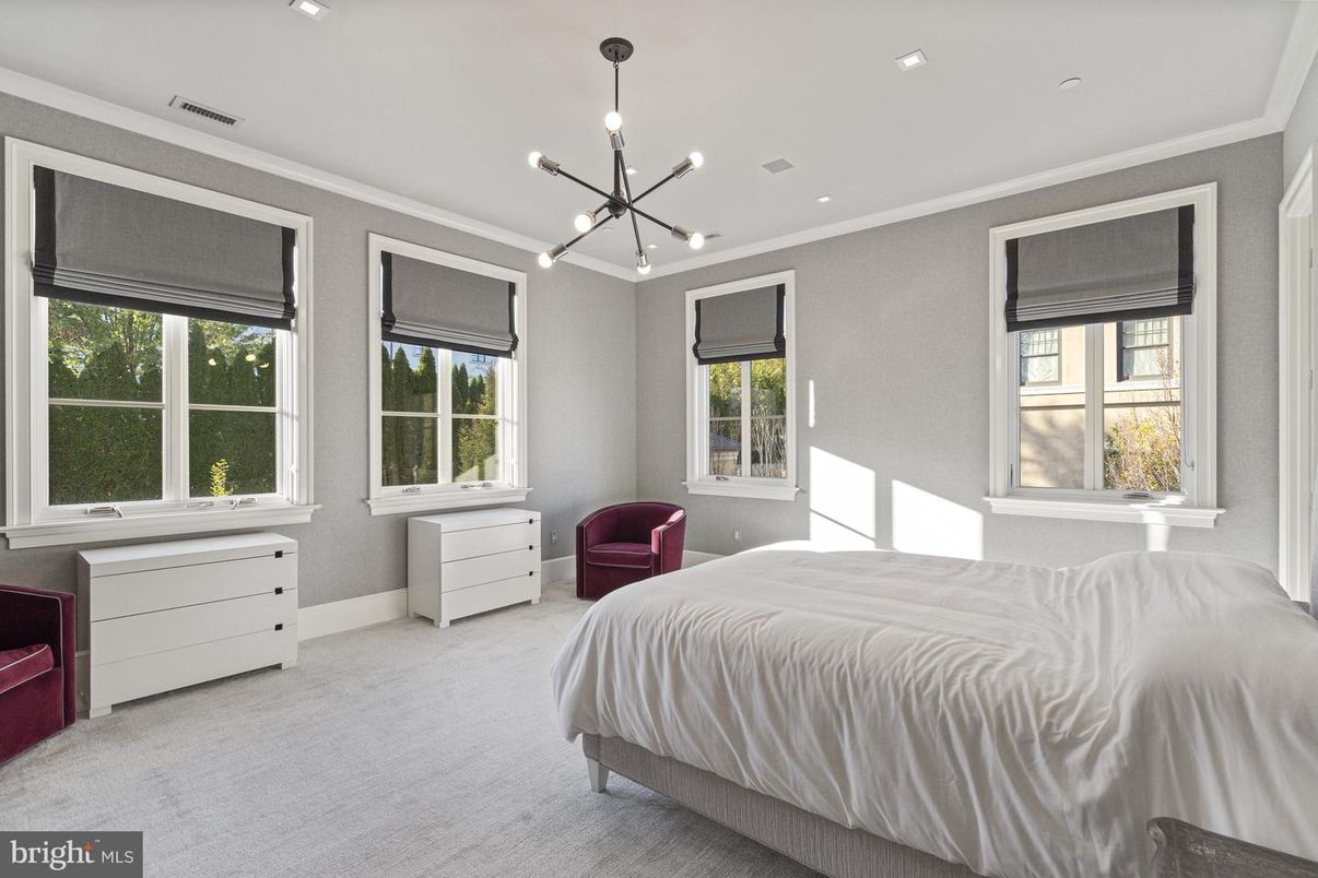 Bedroom, Interior, Pendant Lights, Recessed Lighting
