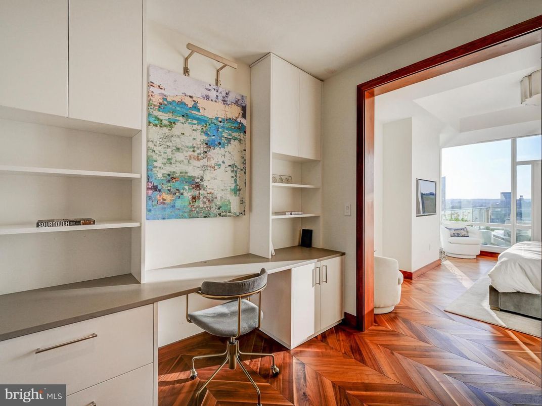 Home Office, Interior, Wood Texture Flooring