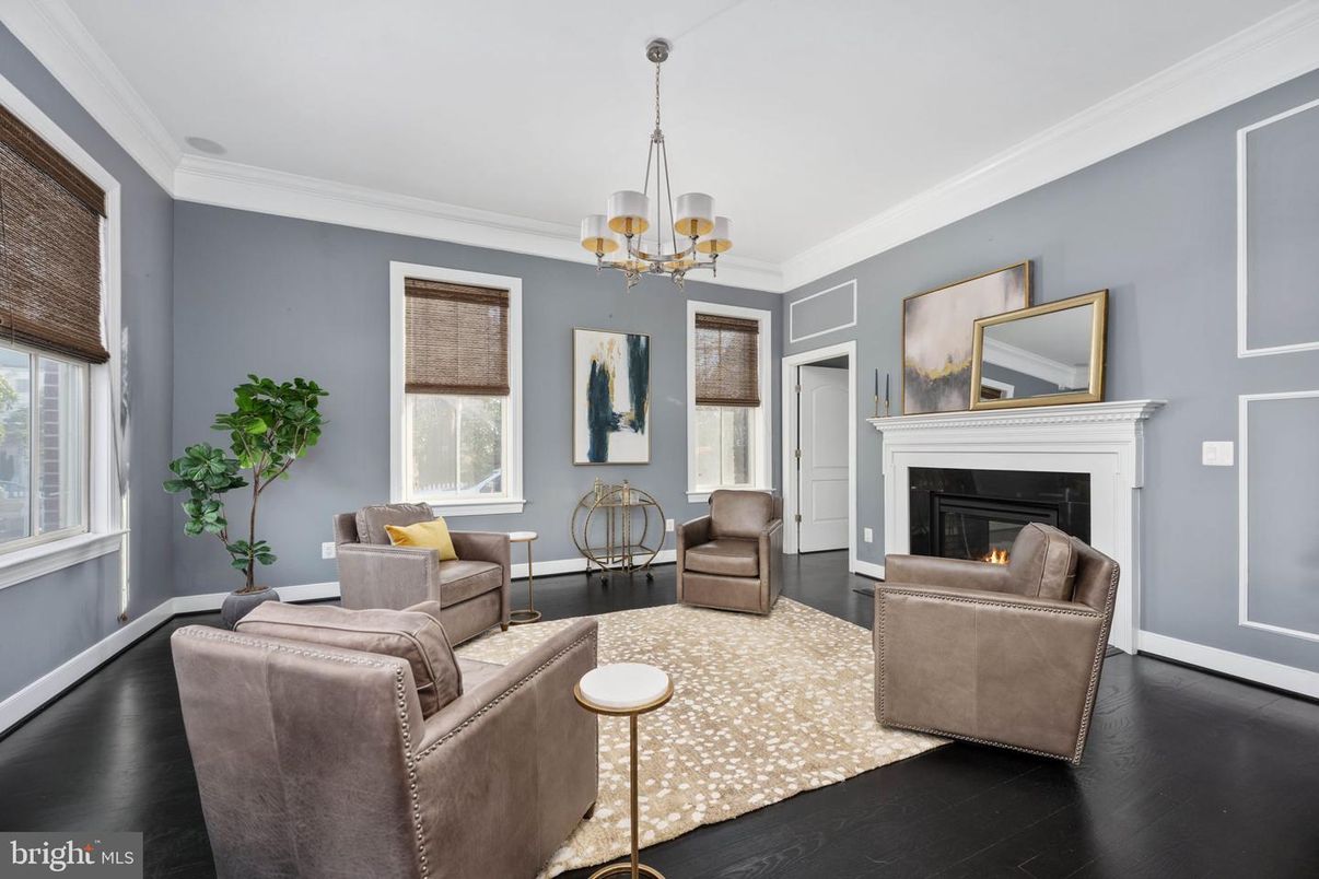 Chandelier, Fireplace, Interior, Living room, Wood Texture Flooring