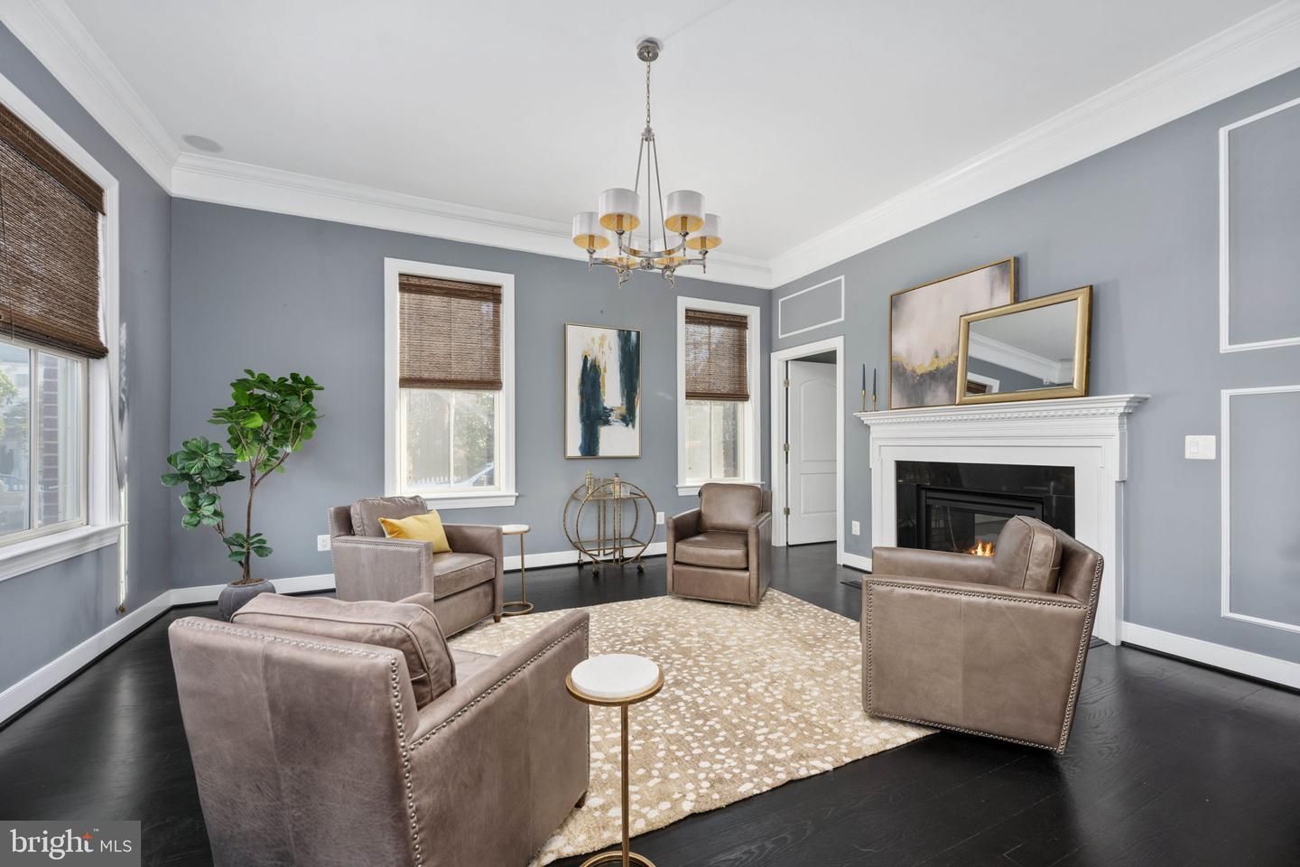 Chandelier, Fireplace, Interior, Living room, Wood Texture Flooring