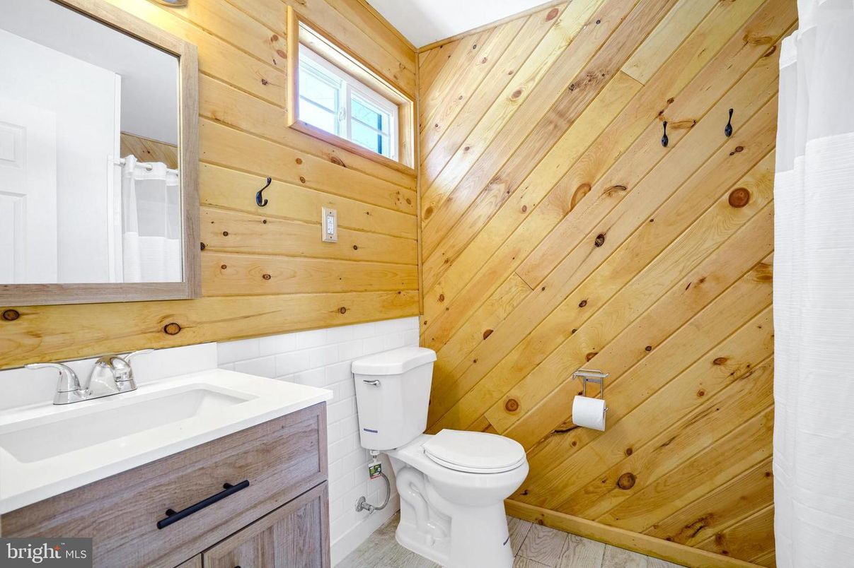 Bathroom, Interior, Wooden Walls