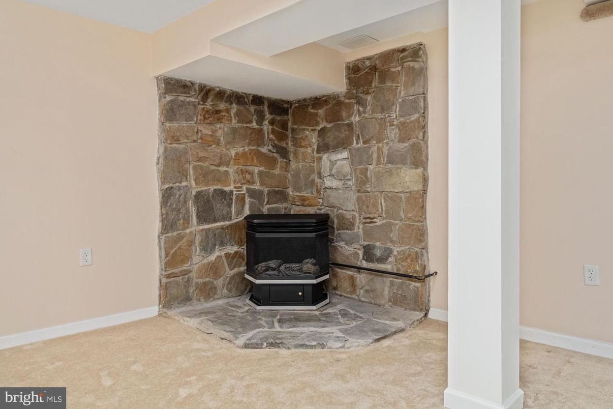 Fireplace, Interior, Stone Walls