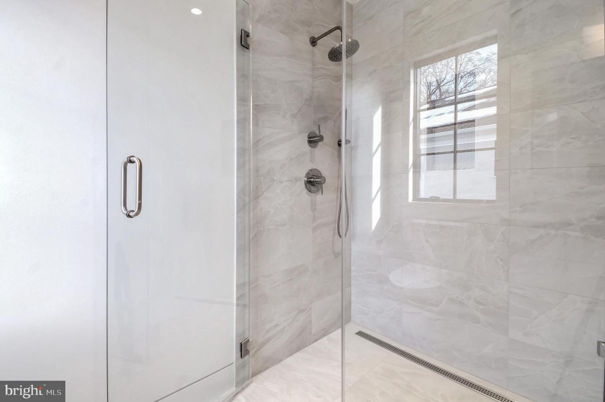 Bathroom, Glass Shower, Interior, Marble Walls